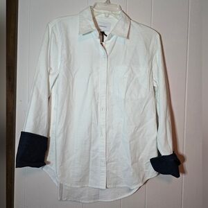 NWT Current Elliot The Bane Shirt white button up
